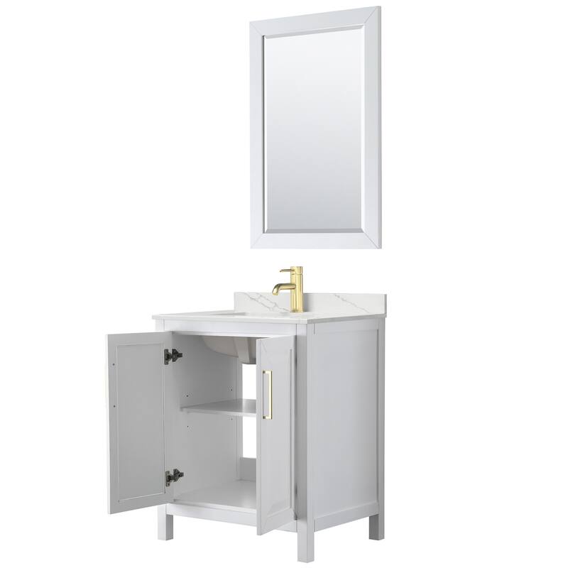 Wyndham Collection WCV252530S-QTZ-UNSM24 Daria 30" Free Standing