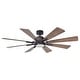 preview thumbnail 14 of 17, 60" Oil-Rubbed Bronze Large Windmill Ceiling Fan with 8 Reversible Blades, DC Motor and Remote Control - 60 Inches