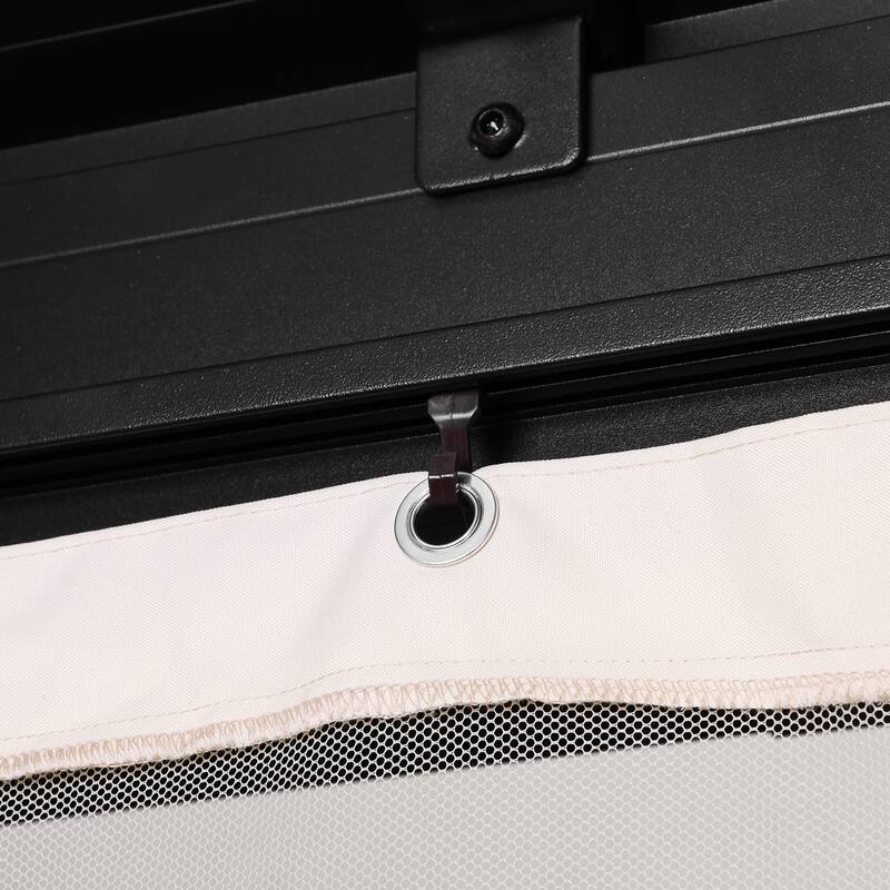 Outdoor Steel Gazebo Galvanized Steel Roof Aluminum Post Hardtop Gazebo