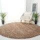 preview thumbnail 11 of 110, SAFAVIEH Milan Shag Maibritt 2-inch Thick Area Rug 3' x 3' Round - Dark Beige