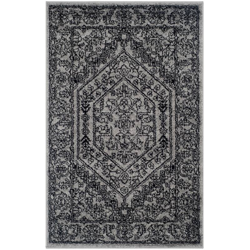 SAFAVIEH Adirondack Cheyenne Rustic Oriental Medallion Rug - 2'6" x 4' - Silver/Black