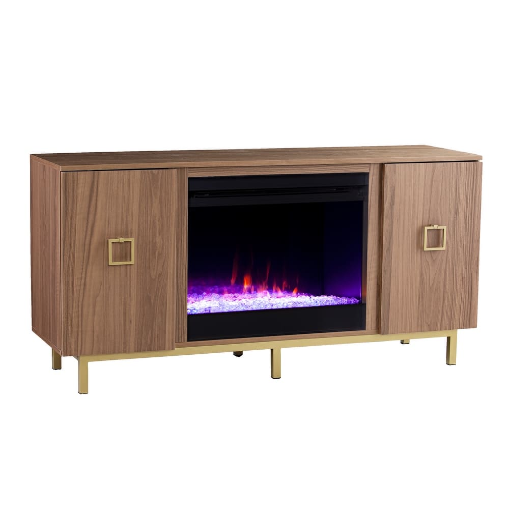 SEI Furniture Yorkville Electric Fireplace w/ Media Storage