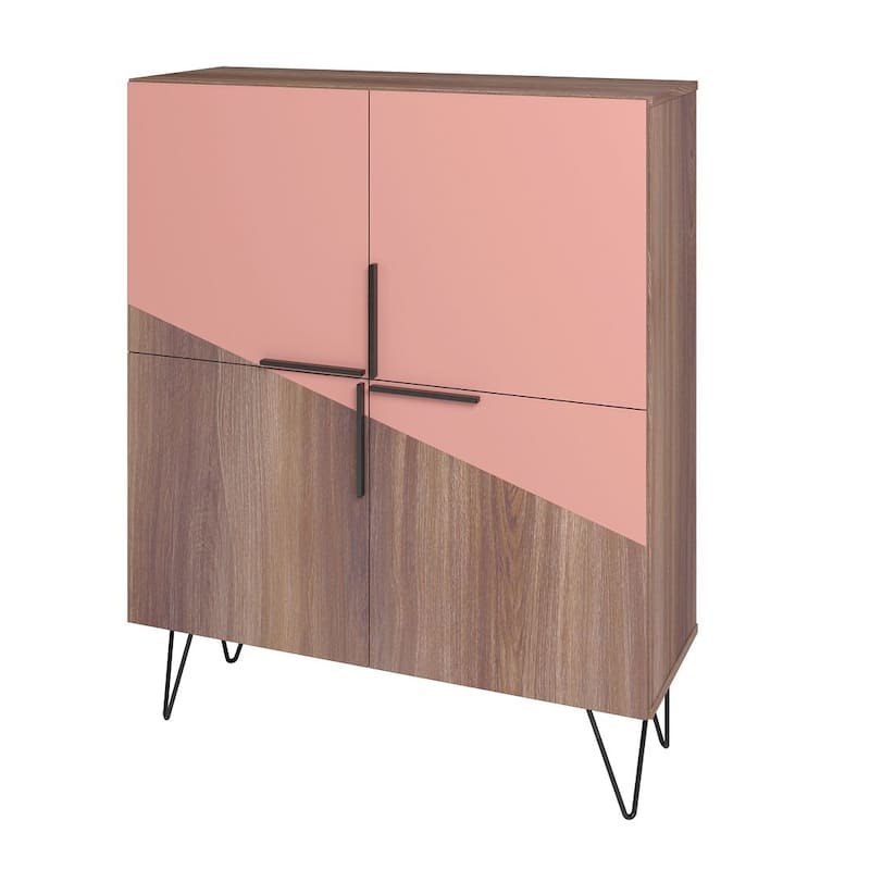 Beekman 43.7 Low Cabinet with 4 Shelves - Pink