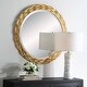 preview thumbnail 4 of 4, Uttermost 08193 Celeste 36" Diameter Circular Framed Bathroom Mirror