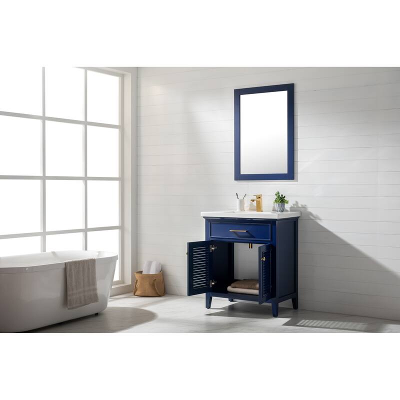 Cameron 30" Single Sink Vanity in Blue