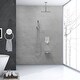 preview thumbnail 8 of 23, Ceiling Mount Tub Shower System With Rough-in Valve Complete Shower Faucet With Handheld And 12 Inch Shower Head Combo Kit Set