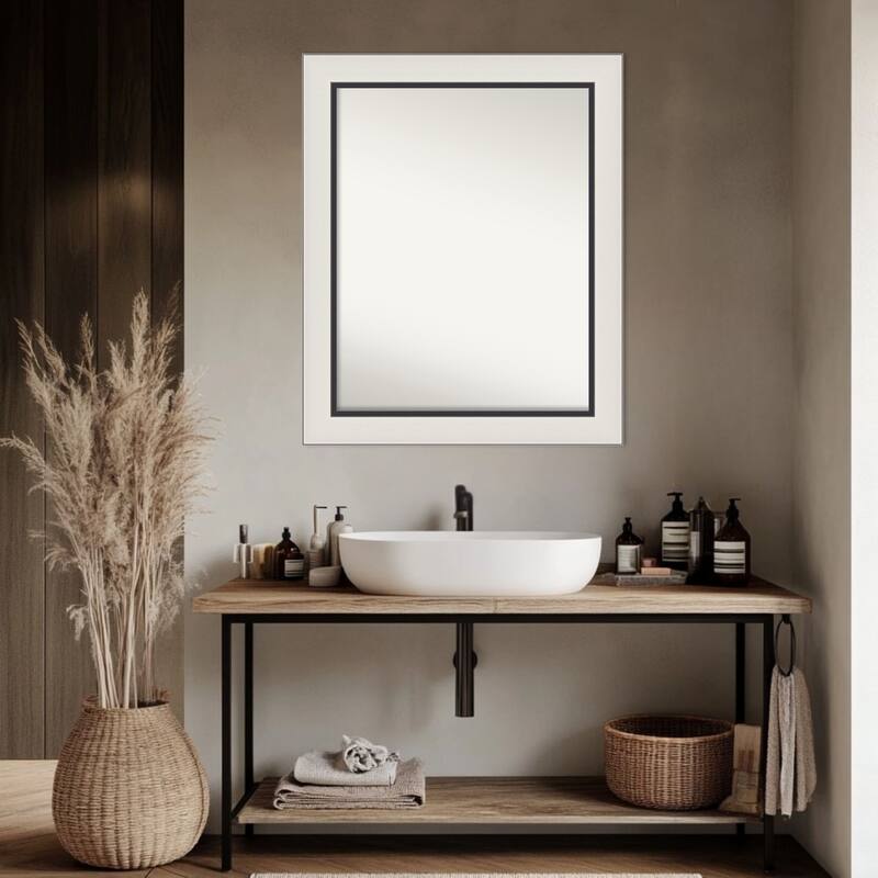 Ellie Non-Beveled Framed Bathroom Vanity Wall Mirror