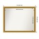 preview thumbnail 84 of 191, Wall Mirror Choose Your Custom Size - Extra Large, Townhouse Gold Wood Outer Size: 44 x 35 in