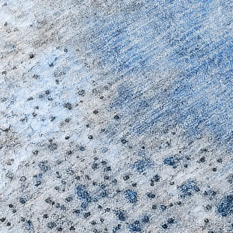 Alriz Unique Abstract Weather Resistant Modern Chic Round Outdoor Rug
