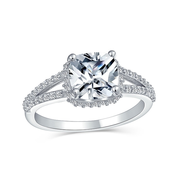3CT Square Cushion Cut AAA CZ Engagement Ring 925 Sterling Silver. Opens flyout.