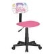 preview thumbnail 5 of 22, Kids Rolling Drawing Desk & Chair Set Colorful Rotating Upholstered Student Office Computer Chair for Children