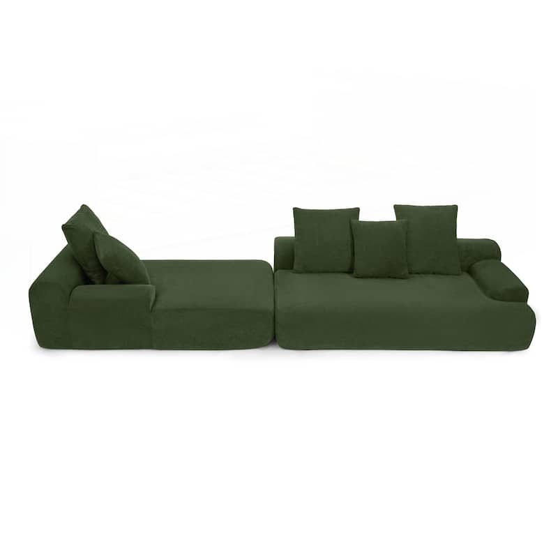 Modern Upholstered L-Shape Sectional Sofa Couch