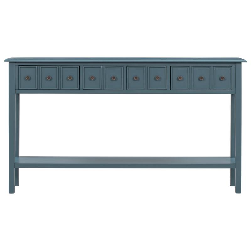 Multi-drawer entry console table