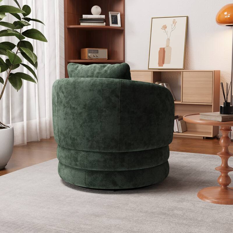30"W Modern Upholstered Armchair,Accent Chair with a Pillow
