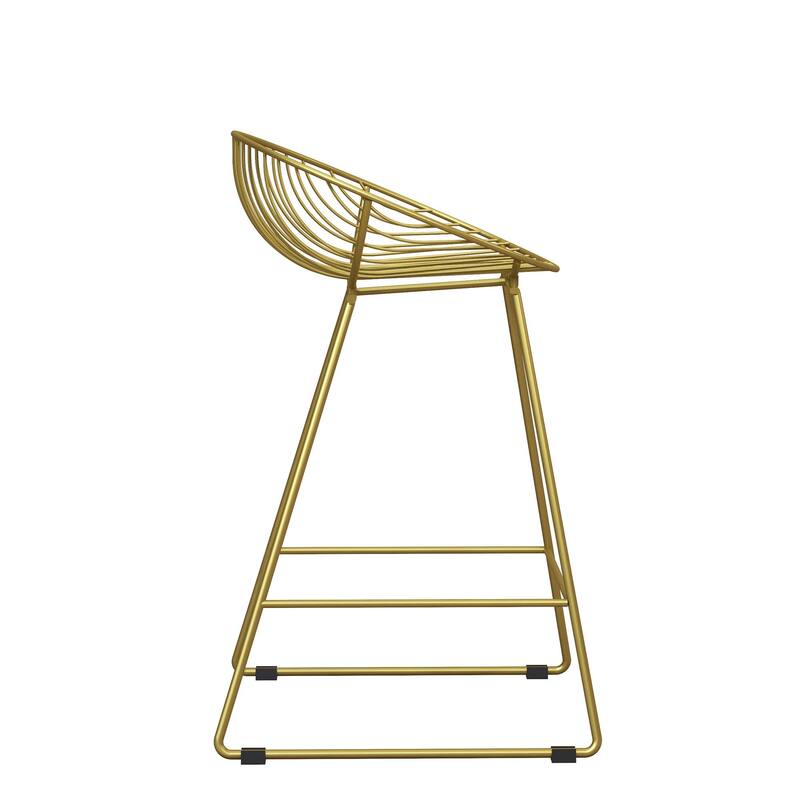 CosmoLiving by Cosmopolitan Ellis 24" Metal Counter Height Bar Stool