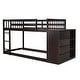 preview thumbnail 45 of 50, Twin over Twin Bunk Bed with 4 Drawers and 3 Shelves