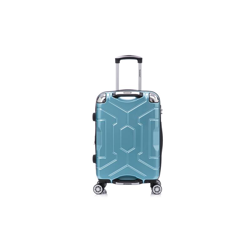 3 Piece Technology PC Hardshell Lightweight Durable Suitcase with Rotating Wheels and Adjustable Ergonomic Telescopic Handle