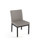 preview thumbnail 19 of 125, Amisco Perry Dining Chairs (Set of 2) Grey and Beige Polyurethane / Black Metal
