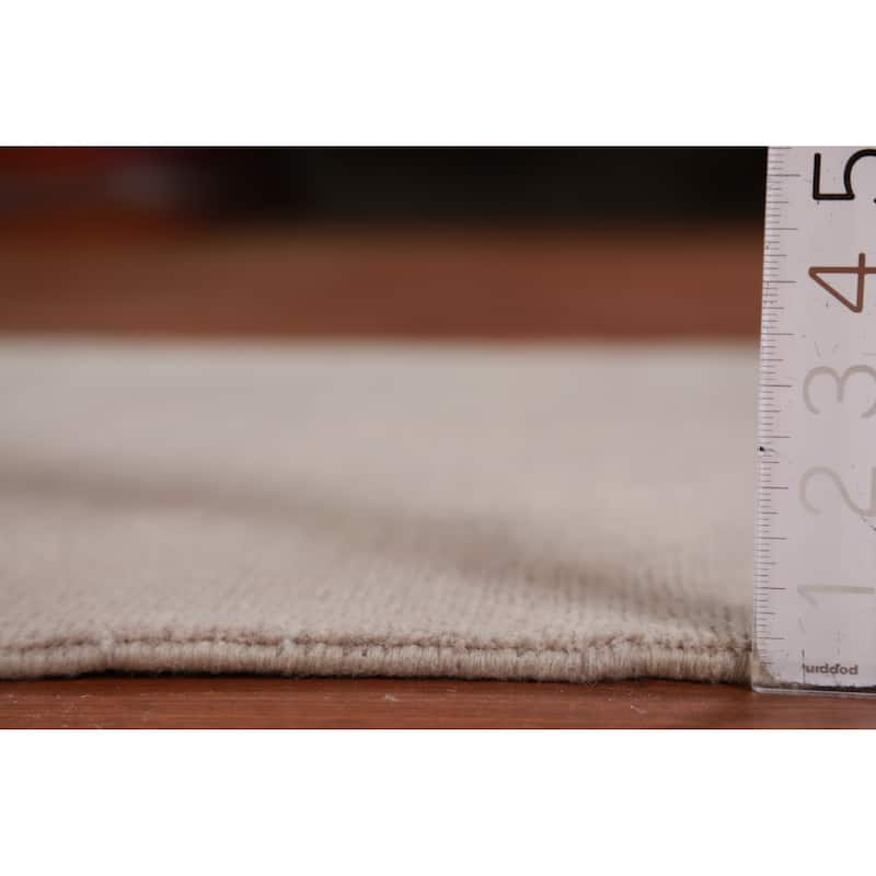 Hand Knotted Oriental 100% Wool Carpet Modern Solid Greys & Charcoal Gabbeh Runner Rug - 10' 0'' X 3' 0''