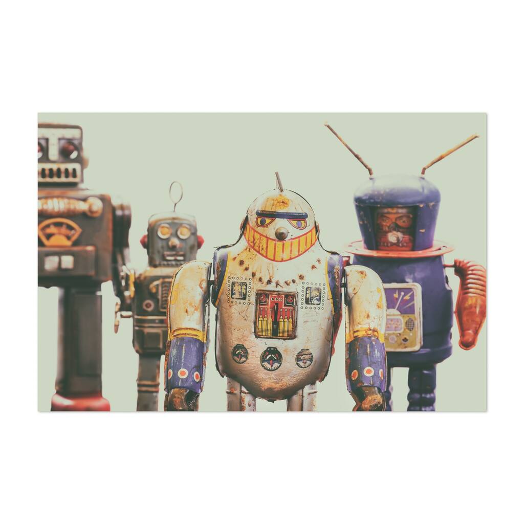 The tin toy robots Photography Humor Nostalgia Retro Art Print/Poster