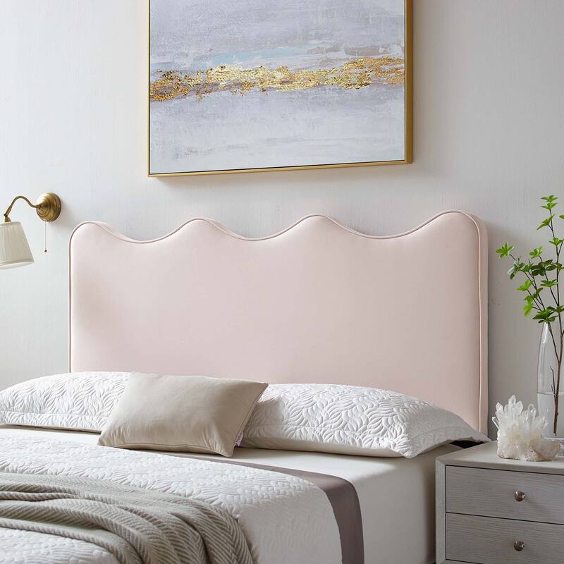 Athena Performance Velvet /Queen Headboard - Pink