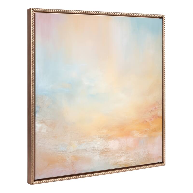 Kate and Laurel Sylvie Tonal Pastels Framed Canvas by Creative Bunch Studio