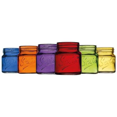 Palais Glassware Palais 'Shots' Mason Jar Shot Glasses - Mini Shot Glass  Cups - Holds 2.4 Oz - Set of 6 Colored. - 6 Colors - Bed Bath & Beyond -  19212615