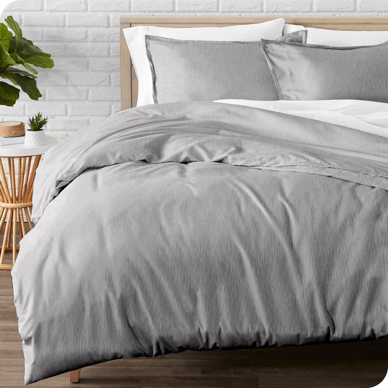 Bare Home Cotton Flannel Duvet Cover and Sham Set
