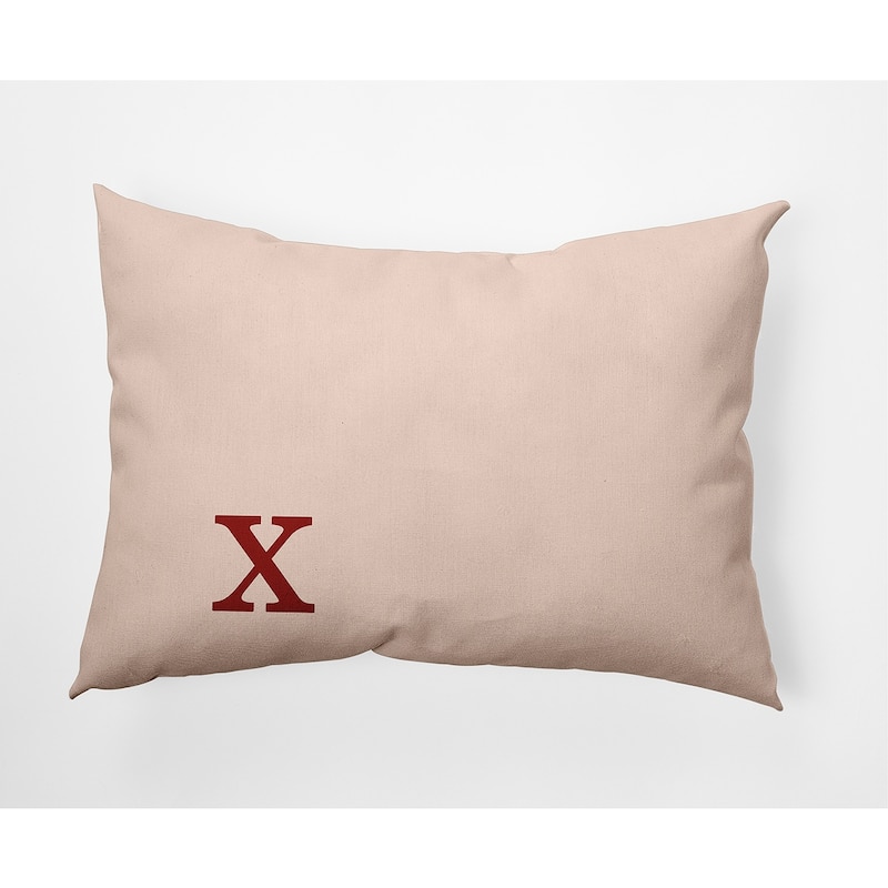 Modern Monogram Decorative Throw Pillow - 14" x 20" - x