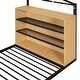 preview thumbnail 8 of 15, Twin Size Metal Bed House Bed Frame with Shelves and Lights