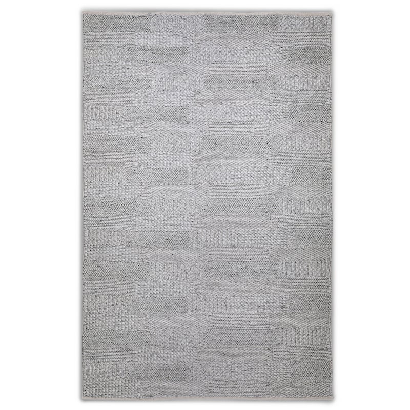 Wyndenhall Holley 6 x 9 Area Rug Contemporary in Fog - 6 ft x 9 ft 72"d x 108"w x 0.6" h