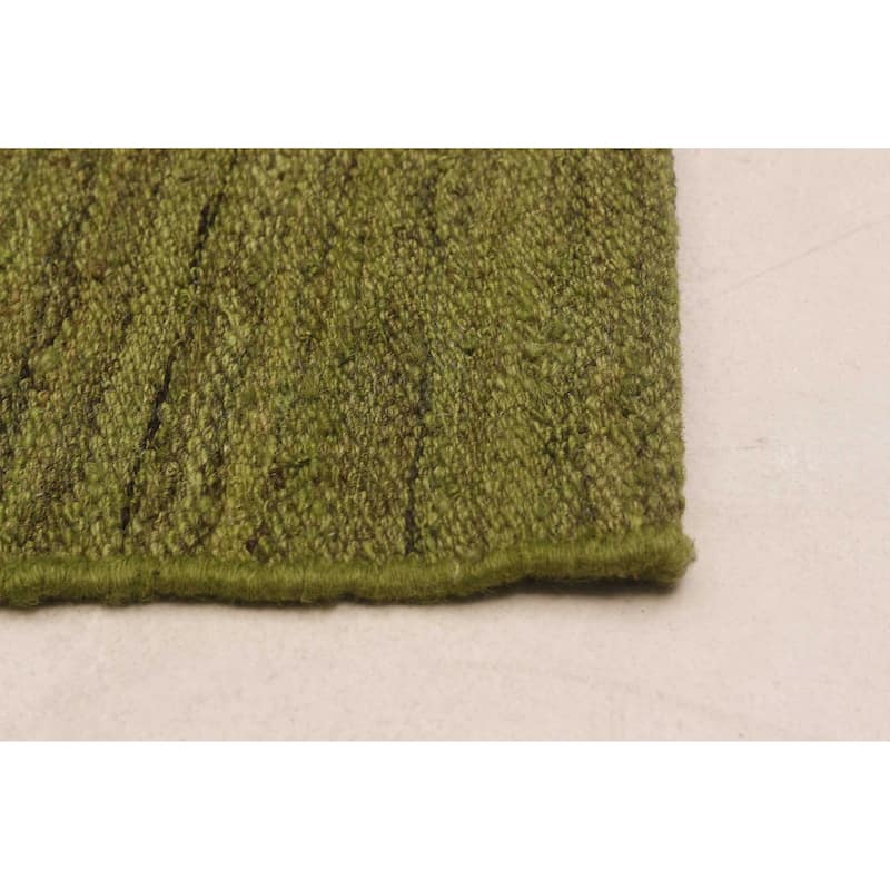 ECARPETGALLERY Flat-Weave Ankara FW Olive Wool Kilim - 8'11 x 12'8