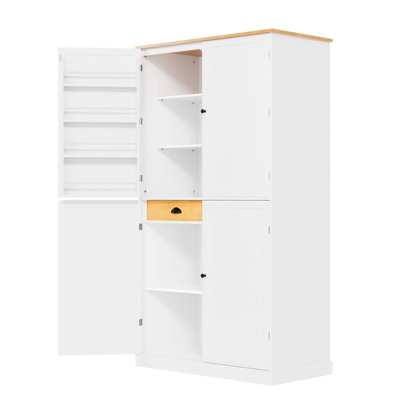 Large Cupboard Storage Cabinet with 2 Drawers