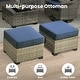preview thumbnail 12 of 62, XIZZI 8-Piece Patio Wicker Furniture Conversation Set with Coffee Table