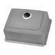 preview thumbnail 7 of 8, Ruvati 23-inch Undermount Kitchen Sink 16 Gauge Stainless Steel Single Bowl - RVM5908 - Silver - 23" X 18"
