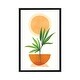 preview thumbnail 5 of 13, iCanvas "Abstract Happiness" by Modern Tropical Framed Ebony - 26x18