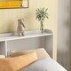 preview thumbnail 5 of 6, White Platform Bed with Bookcase, Twin Trundle, Drawers