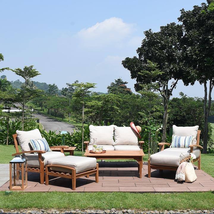 Cambridge Casual Leon Teak Outdoor Side Table
