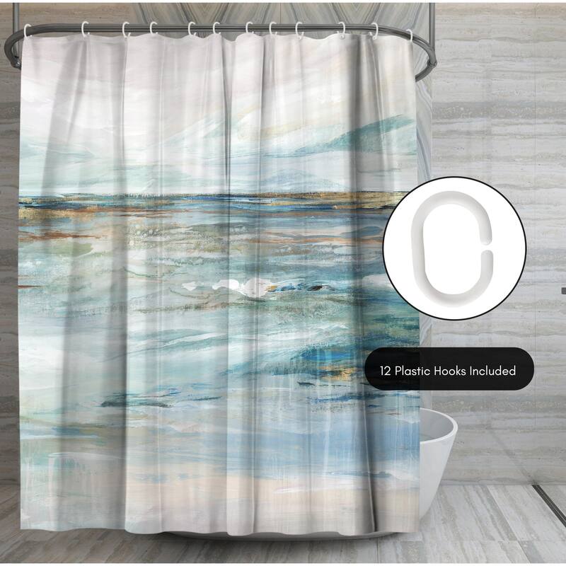 Serene Flora Shower Curtain, 72x72, Embroidered Transitional, Red