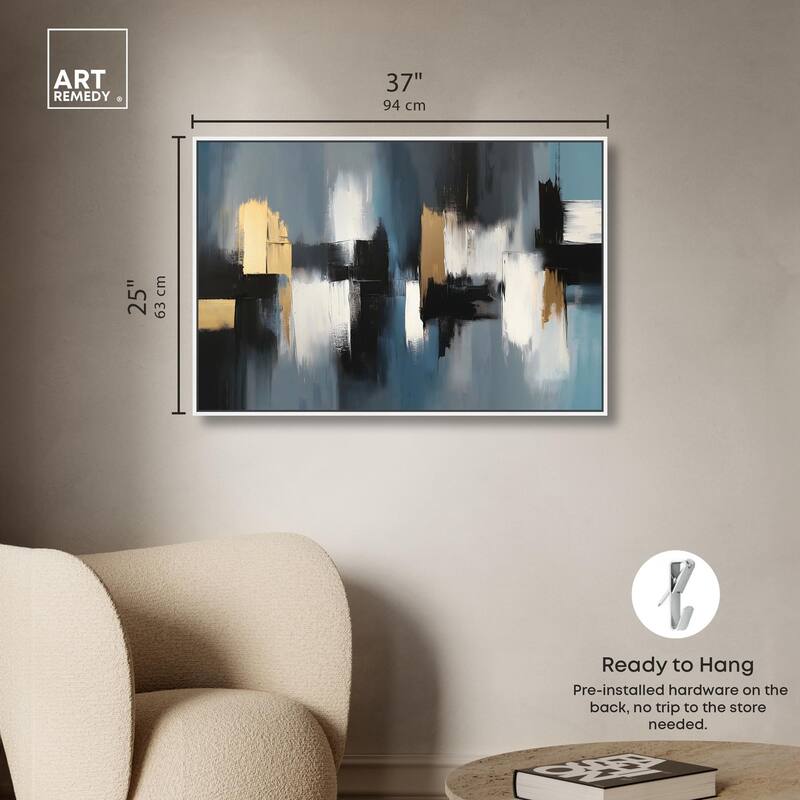 Within Blues Canvas by Art Remedy