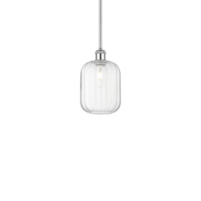 Innovations Lighting 516-1S-12-7 Preston Pendant Preston 7" Wide Mini - Polished Chrome / Clear