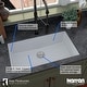 preview thumbnail 23 of 52, Karran Undermount 32.5 in. Large Single Bowl Quartz Kitchen Sink Kit