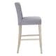 preview thumbnail 17 of 29, Carter 29" Button Tufted Bar Stool (Set of 2) Antique Gray Finish