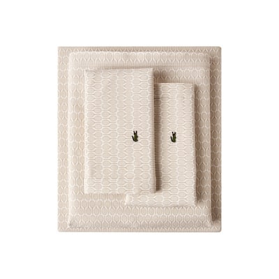 Lacoste Racquet Print Percale Cotton 4-Piece Sheet Set