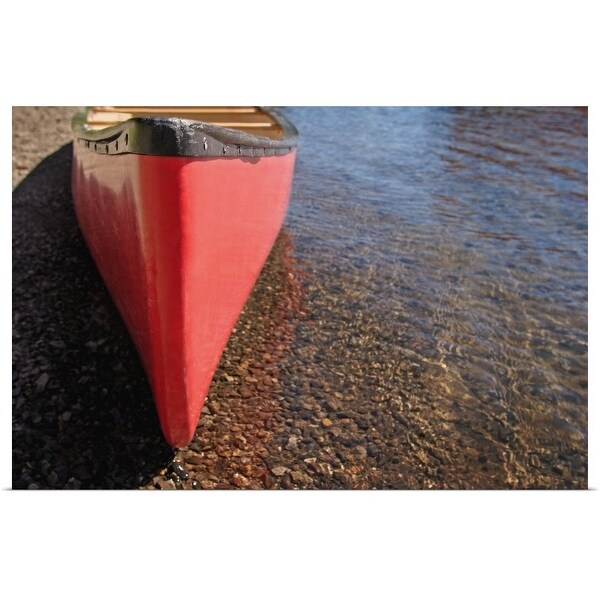 "A canoe waits" Poster Print