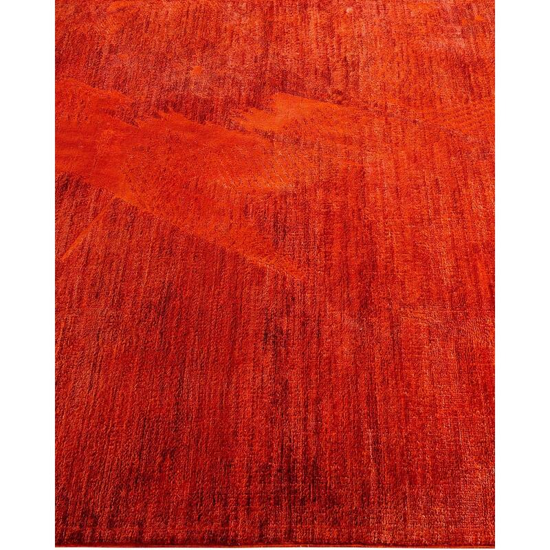 Vibrance, One-of-a-Kind Hand-Knotted Area Rug - Orange, 4' 0" x 6' 1" - 4' 0" x 6' 1"