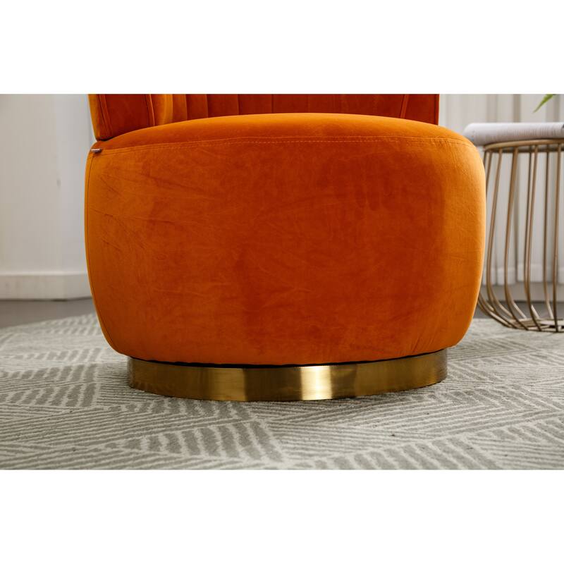 360 Degree Swivel Cuddle Barrel Accent Sofa Chairs
