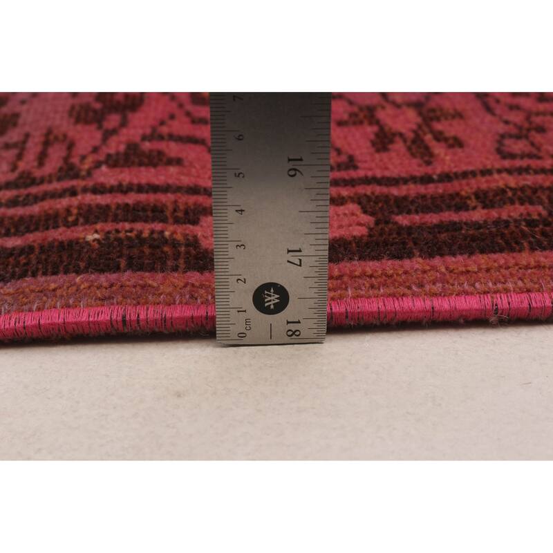 ECARPETGALLERY Hand-knotted Color Transition Red Wool Rug - 6'3 x 9'2