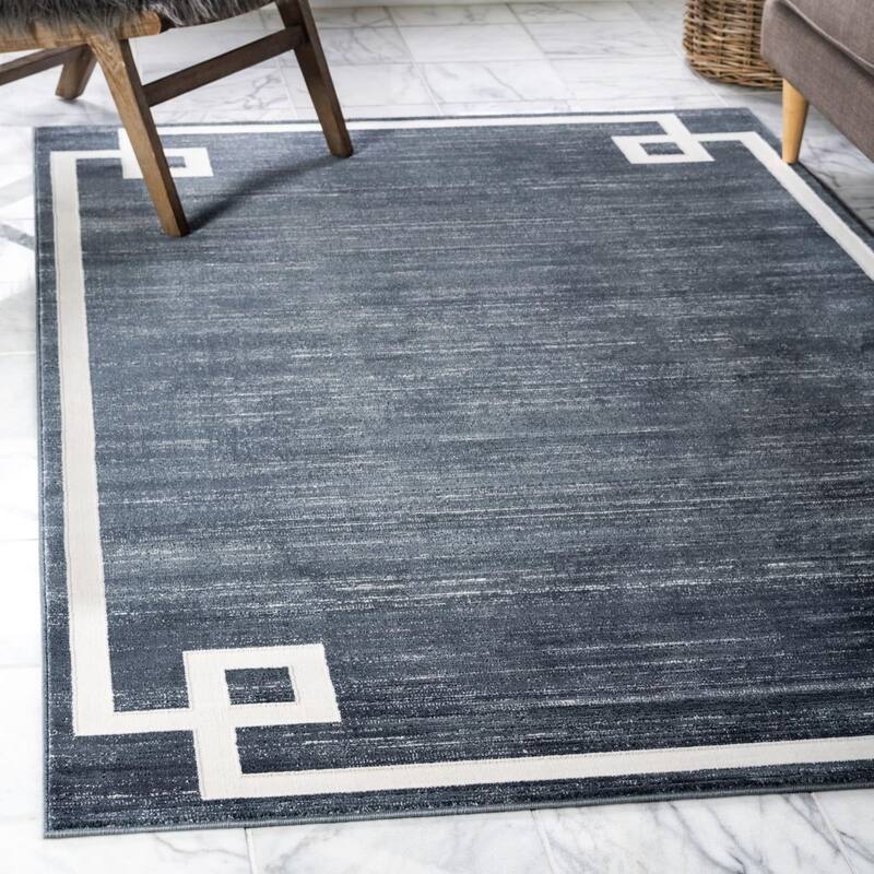 Contemporary Richye Collection Area Rug - Navy Blue - 2'x3'1"