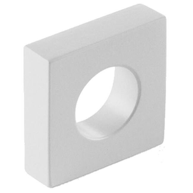 Schaub and Company 10030 Cafe Modern Square 1" Open Ring Slot Cabinet - Matte White